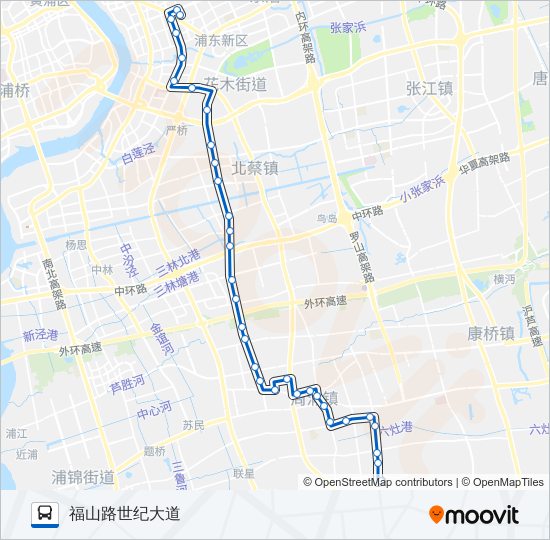 公交639路的线路图