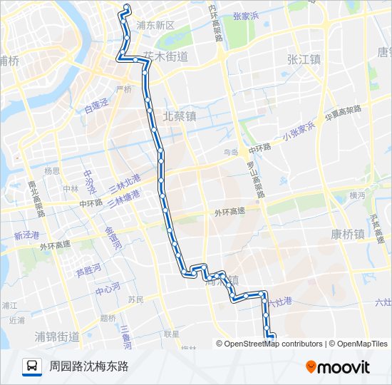 公交639路的线路图