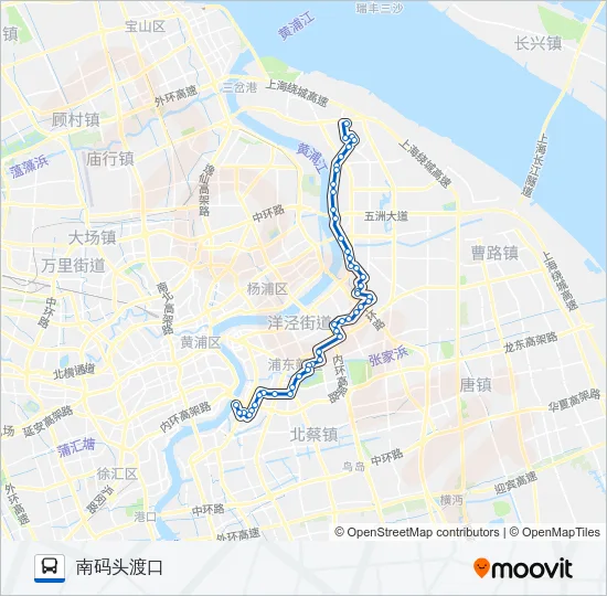 640路 Bus Line Map