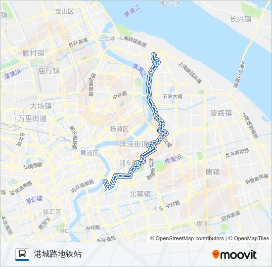 640路 Bus Line Map