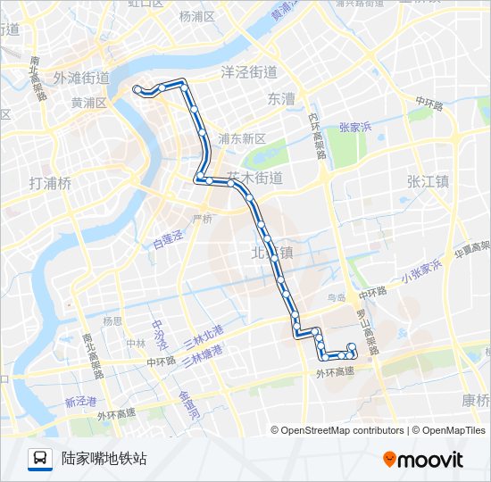 公交779路的线路图
