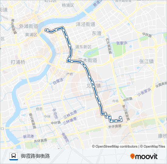 公交779路的线路图