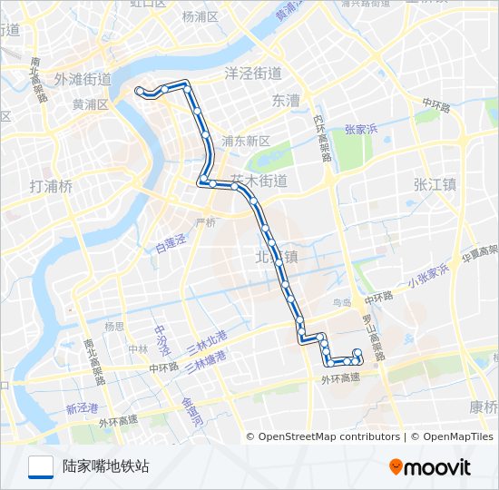 公交779路的线路图