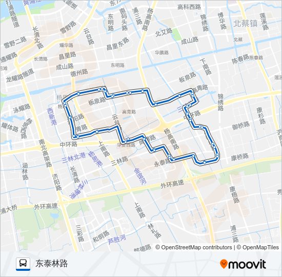 公交784路的线路图