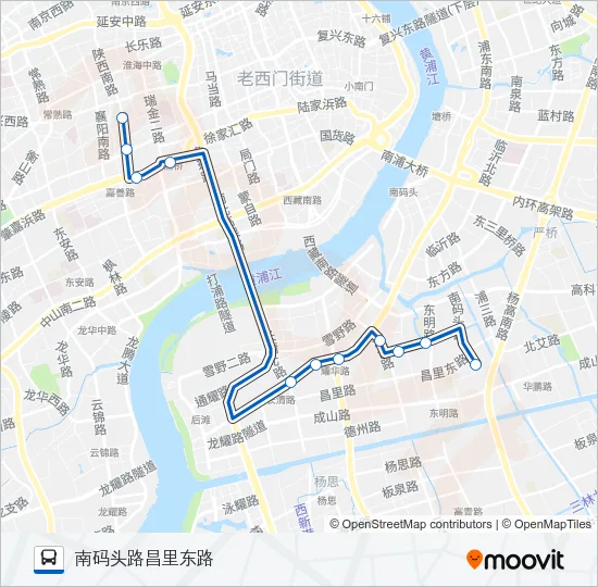 786路 Bus Line Map