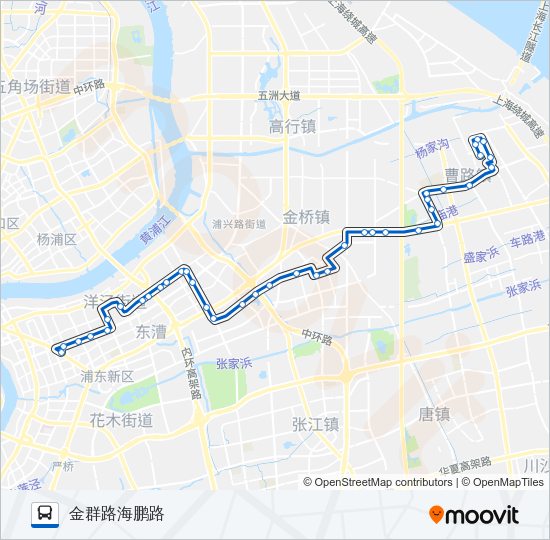 公交790路的线路图
