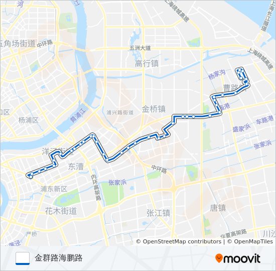 公交790路的线路图