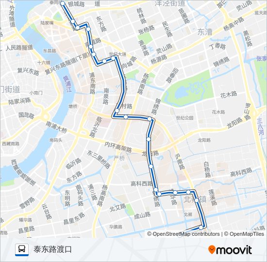 公交792路的線路圖