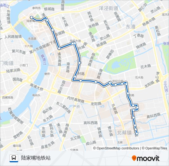 公交798路的线路图