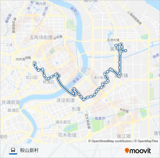 843路 Bus Line Map