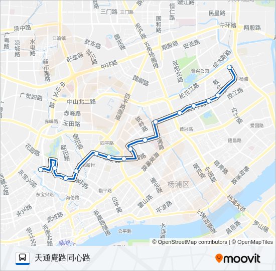 公交863路的线路图