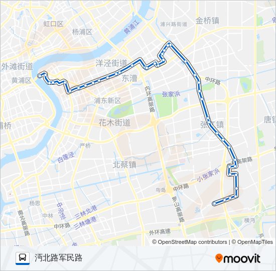 961路 Bus Line Map