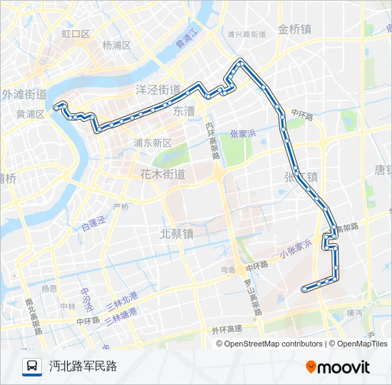 961路 Bus Line Map