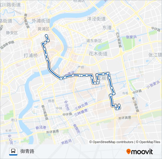 公交969路的线路图