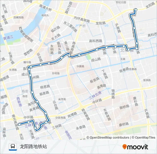 976路 Bus Line Map
