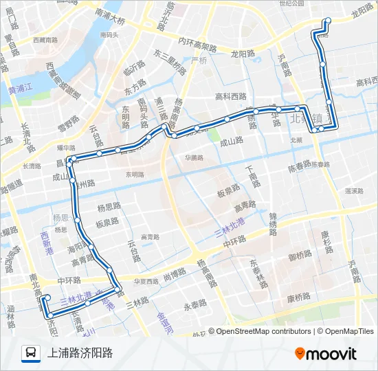 976路 Bus Line Map