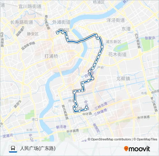 980路 Bus Line Map