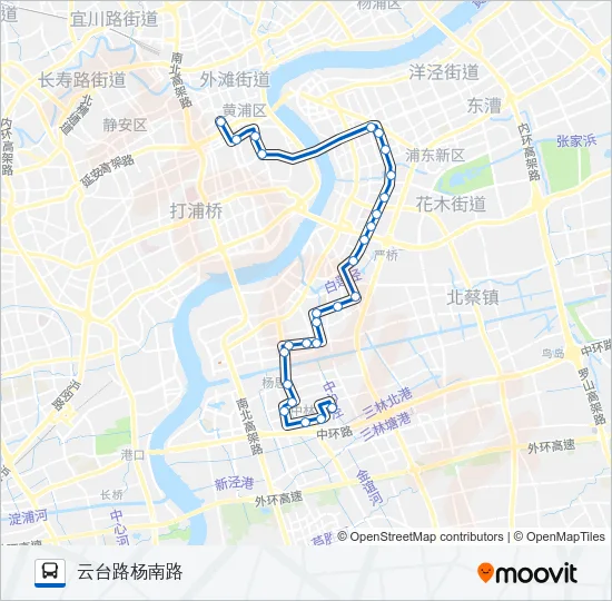 980路 Bus Line Map