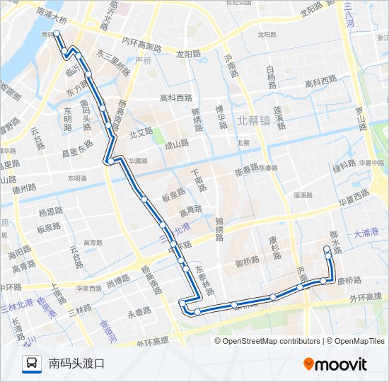 公交988路的线路图