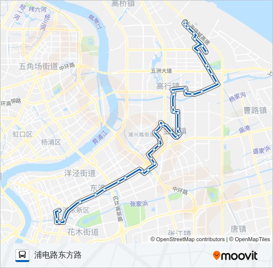 公交995路的线路图