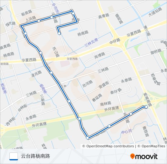 三林1路 bus Line Map