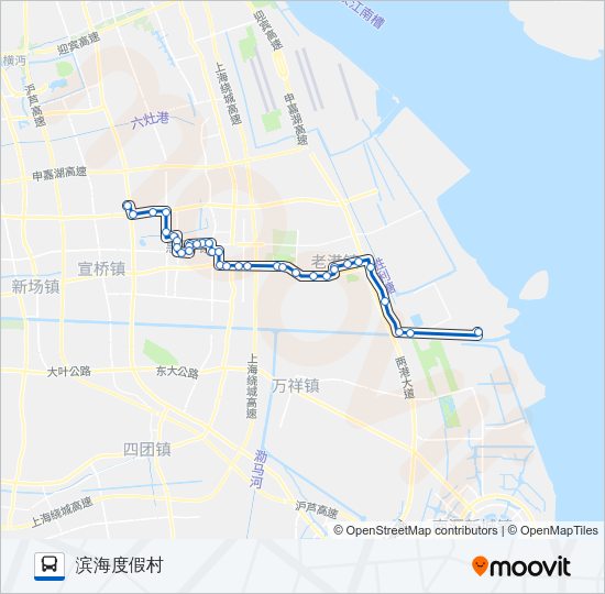 公交两滨专路的线路图