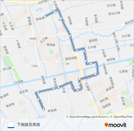 北蔡2路 bus Line Map