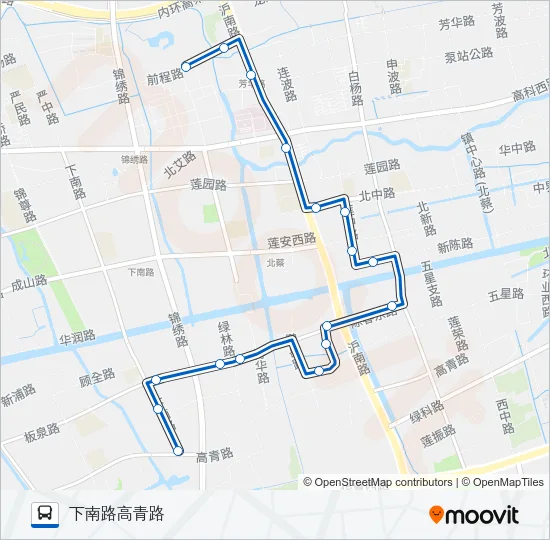 公交北蔡2路的线路图
