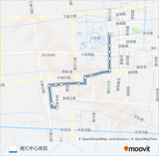 南园1路 bus Line Map