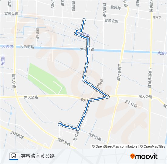 公交大团2路的线路图