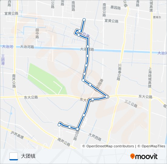 大团2路 bus Line Map