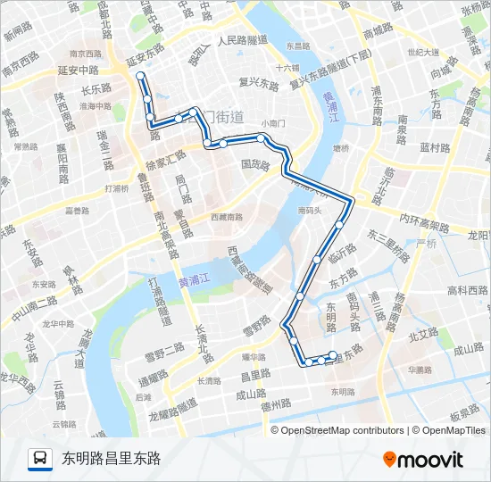 公交大桥一路的线路图