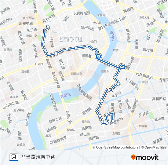 公交大桥一路的线路图