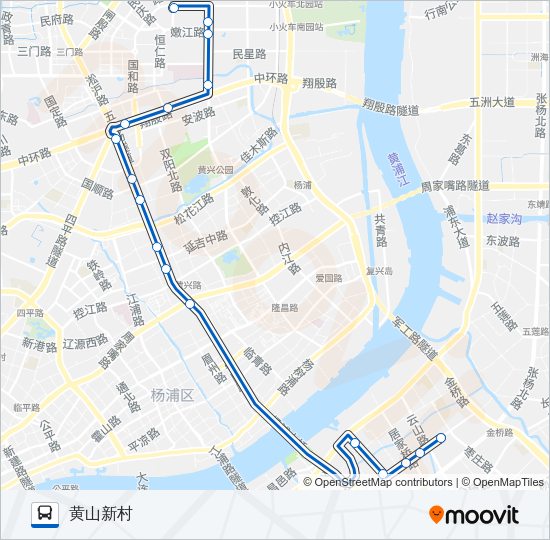 大桥三线 Bus Line Map