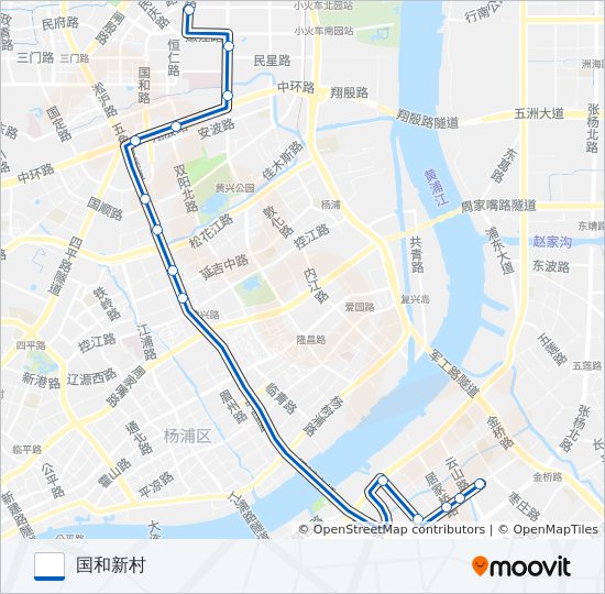 大桥三线 bus Line Map
