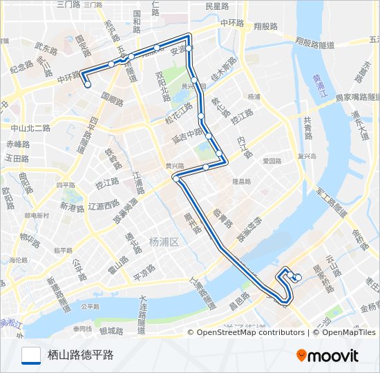 大桥五线 bus Line Map