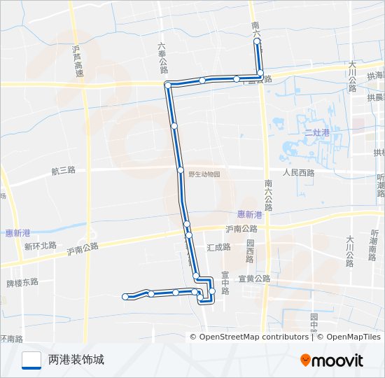 宣桥1路 bus Line Map