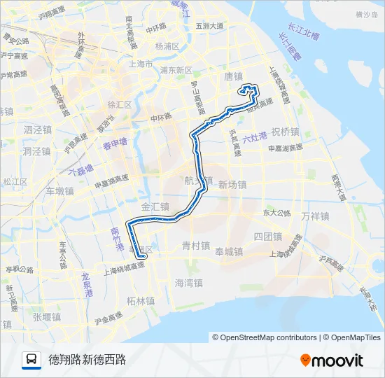 公交川奉专路的线路图