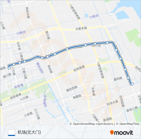 公交川沙3路的线路图
