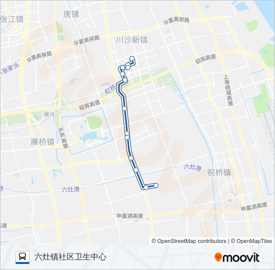 川沙5路 bus Line Map