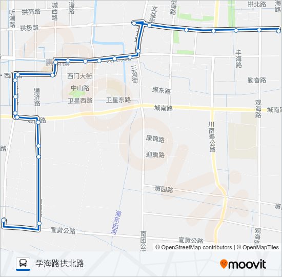 惠南1路 Bus Line Map