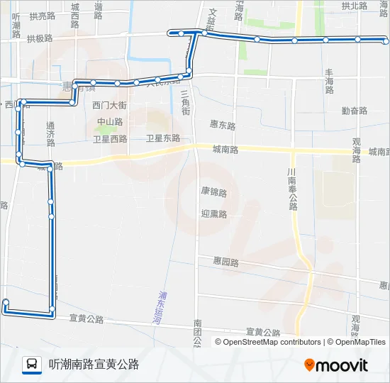惠南1路 Bus Line Map