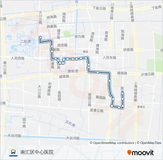 惠南2路 Bus Line Map