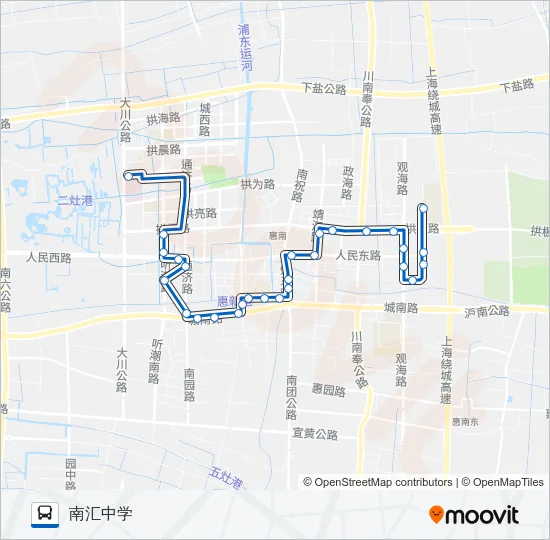 惠南4路 Bus Line Map