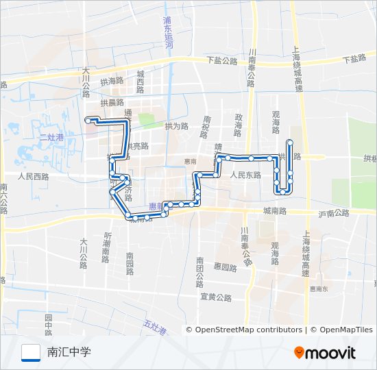 惠南4路 bus Line Map