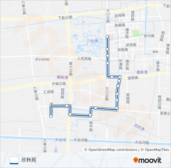 惠南8路 bus Line Map