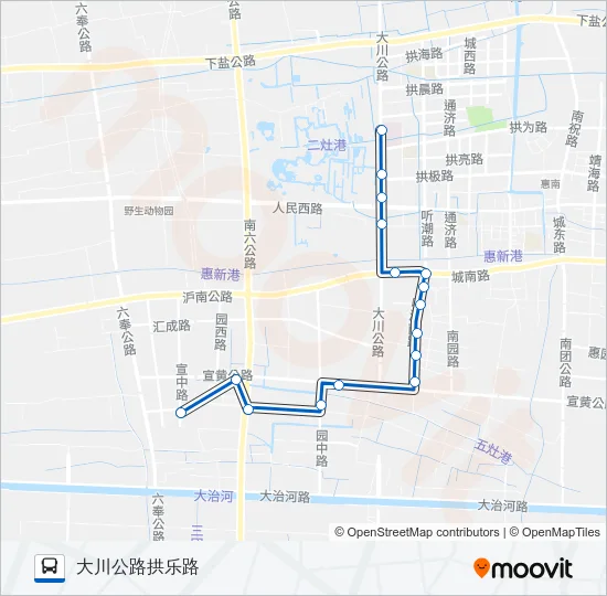 惠南8路 Bus Line Map