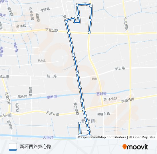 新场2路 bus Line Map