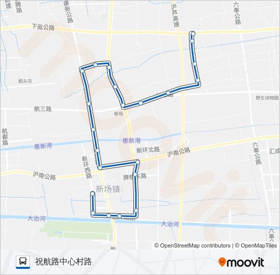 公交新场3路的线路图