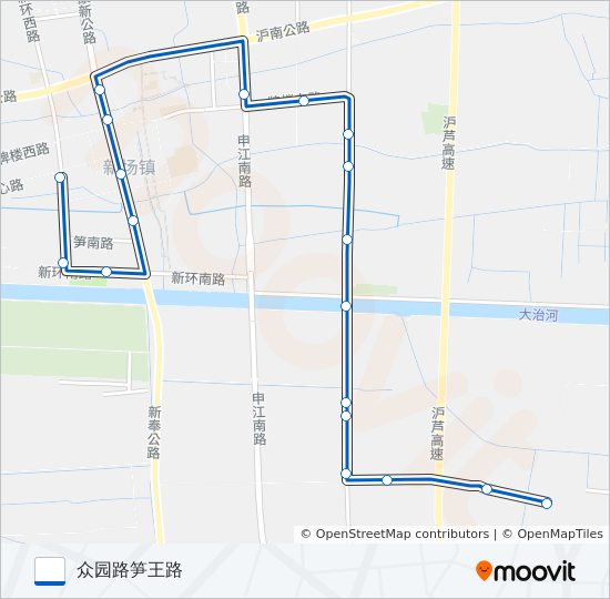 新场5路 bus Line Map